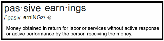 Passive Earnings